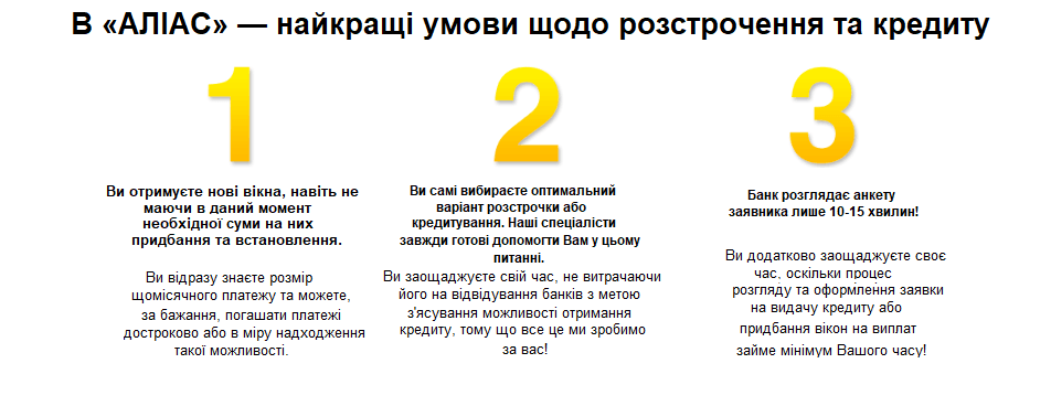 Розстрочка та кредит на вікна в Одесі